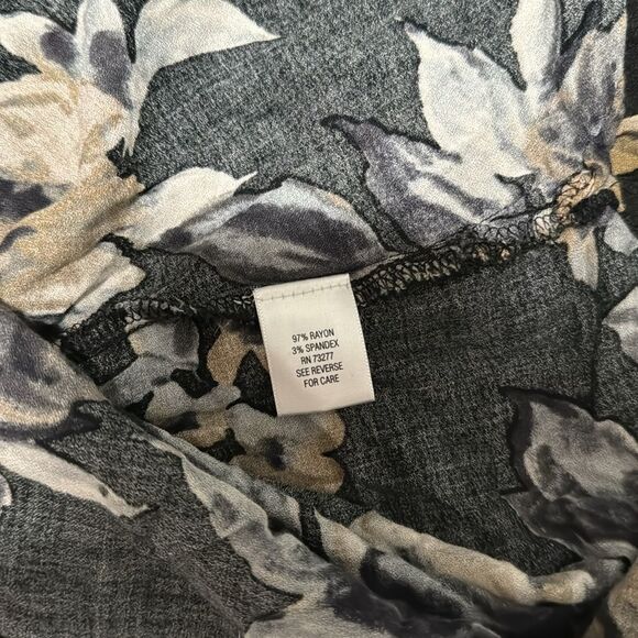 Croft & Barrow Lightweight Floral Pocket Blouse L - Picture 5 of 5
